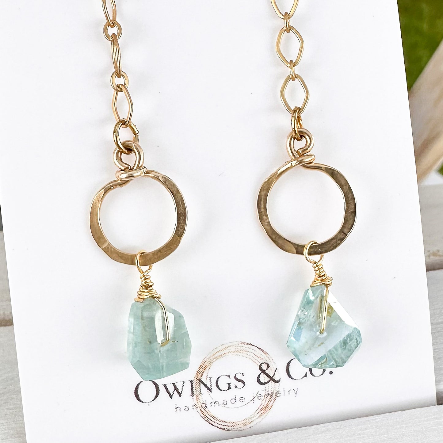 2" Aquamarine Bliss Earrings