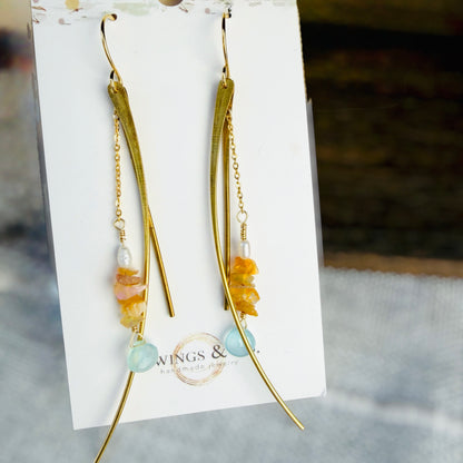 Ethiopian Opal Drop Earrings