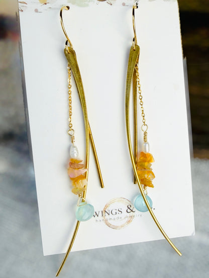 Ethiopian Opal Drop Earrings