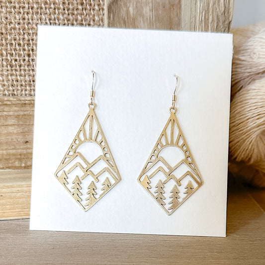 Forest Vibes Boho Earrings 2 1/4"