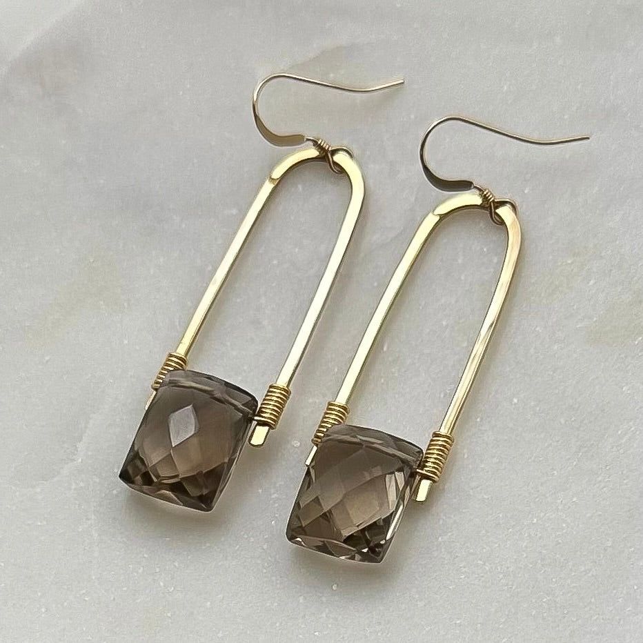 Smokey Quartz Earrings